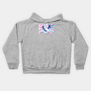 Pink and Aqua 2 Kids Hoodie